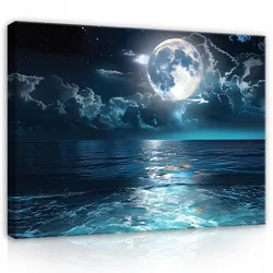 LEINWAND BILDER Meer Mond 100x70