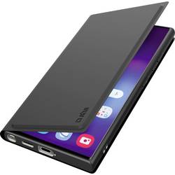sbs mobile Cover Samsung Galaxy S25 Ultra Schwarz Induktives Laden, Handy Flip Case, Standfunktion TEWALSAS25UK
