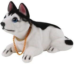 Uplifted Trends Shake Head Dog Ornament For Car Husky Beagle & St Bernard Car Dashboard Decoration husky Dog