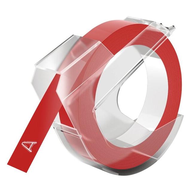 Dymo Prägeband glänzend rot (0.90 cm, Rot) (520102)