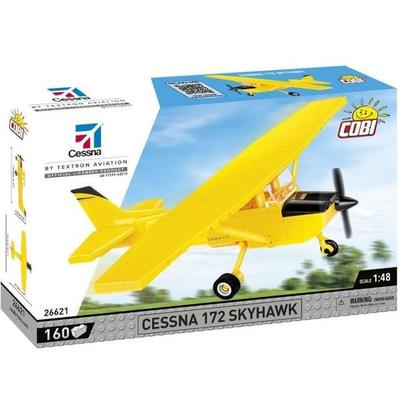 COBI 26621 - Cessna 172 Skyhawk-Yellow, Maßstab 1:48, Bausatz, 160 Klemmbausteine