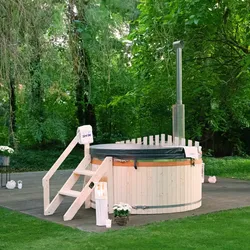 HOME DELUXE Hot Tub mit Ofen SKANDI M - Ø180cm