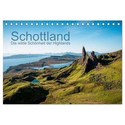 Schottland - Die wilde Schönheit der Highlands (Tischkalender 2027 DIN A5 quer), CALVENDO Monatskalender