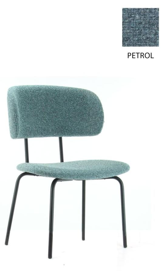 Workliving Eetkamerstoel Bo RS - Society Bouclé - Petrol
