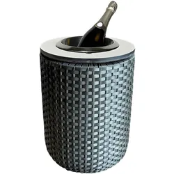 COOTAB Cooler Table, Couchtisch + Beistelltisch, London Beistelltisch mit Edelstahl-Kühler (34 x 50 cm)