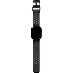 UAG Civlian Strap - Apple Watch 45/44/42mm (42 mm, 44 mm, 45 mm, Edelstahl, Silicone, Silikon, Stainless Steel), Uhrenarmband, Schwarz