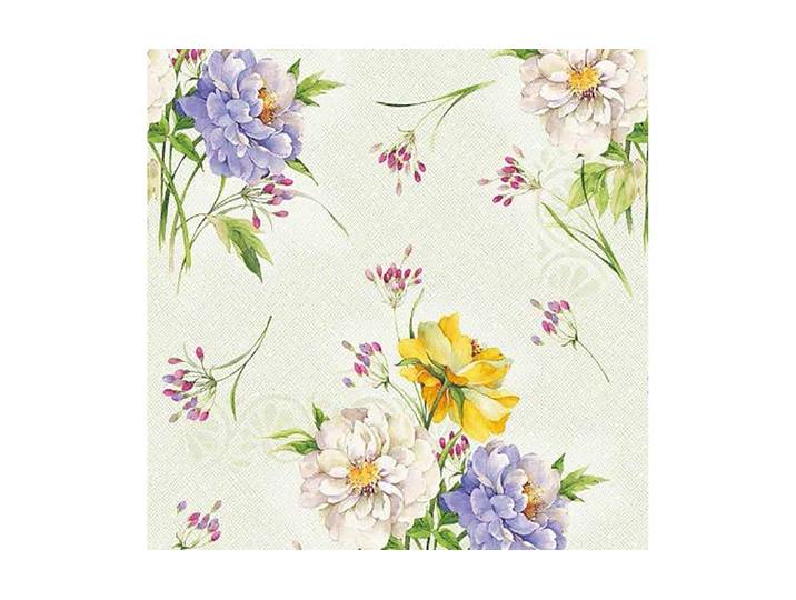 Tischdecke HUBATKA TEXTIL Ideal, Blumenbouquet , bunt (beige, gelb, violett), B:140cm L:260cm, Polyvinylchlorid, Tischdecken, Tischdecke