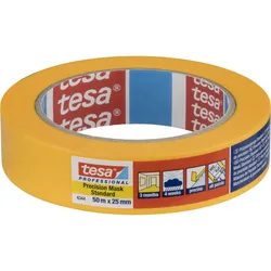 Tesa Kreppband 50m x 25mm Stand.Prec.gelb 04344
