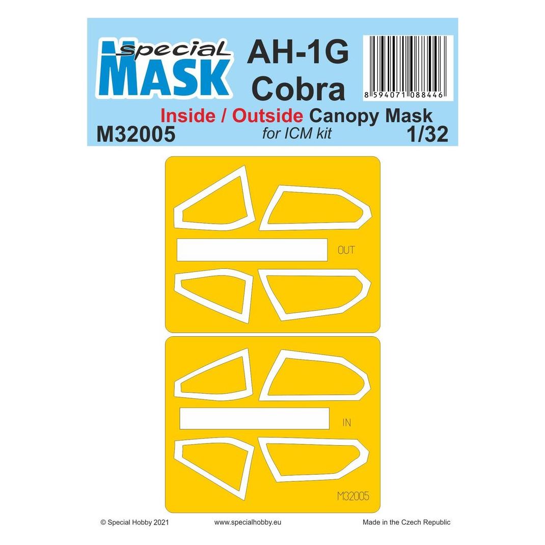 Special Hobby AH-1G Cobra Inside/Outside MASK (100-M32005)