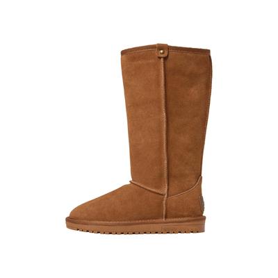 Bootsschuh PEPE JEANS "Stiefel DISS HERITAGE W", Damen, Gr. 37, braun (cognac braun), 100% Rindsvelours, Schuhe Bootsschuh