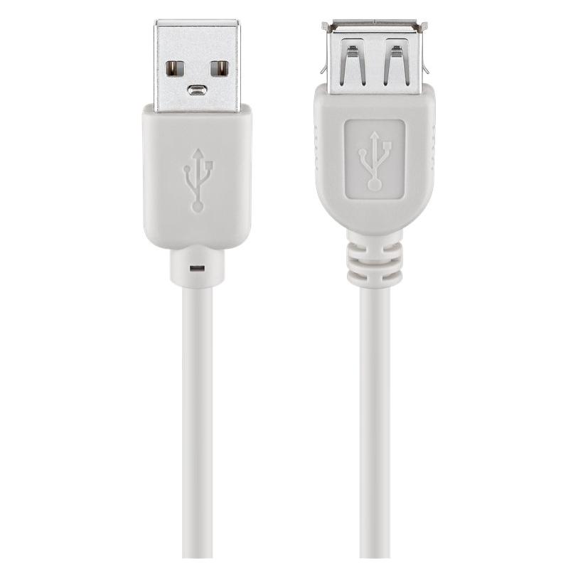 Goobay USB 2.0 Verlängerungskabel (3 m, USB 2.0) (68716)
