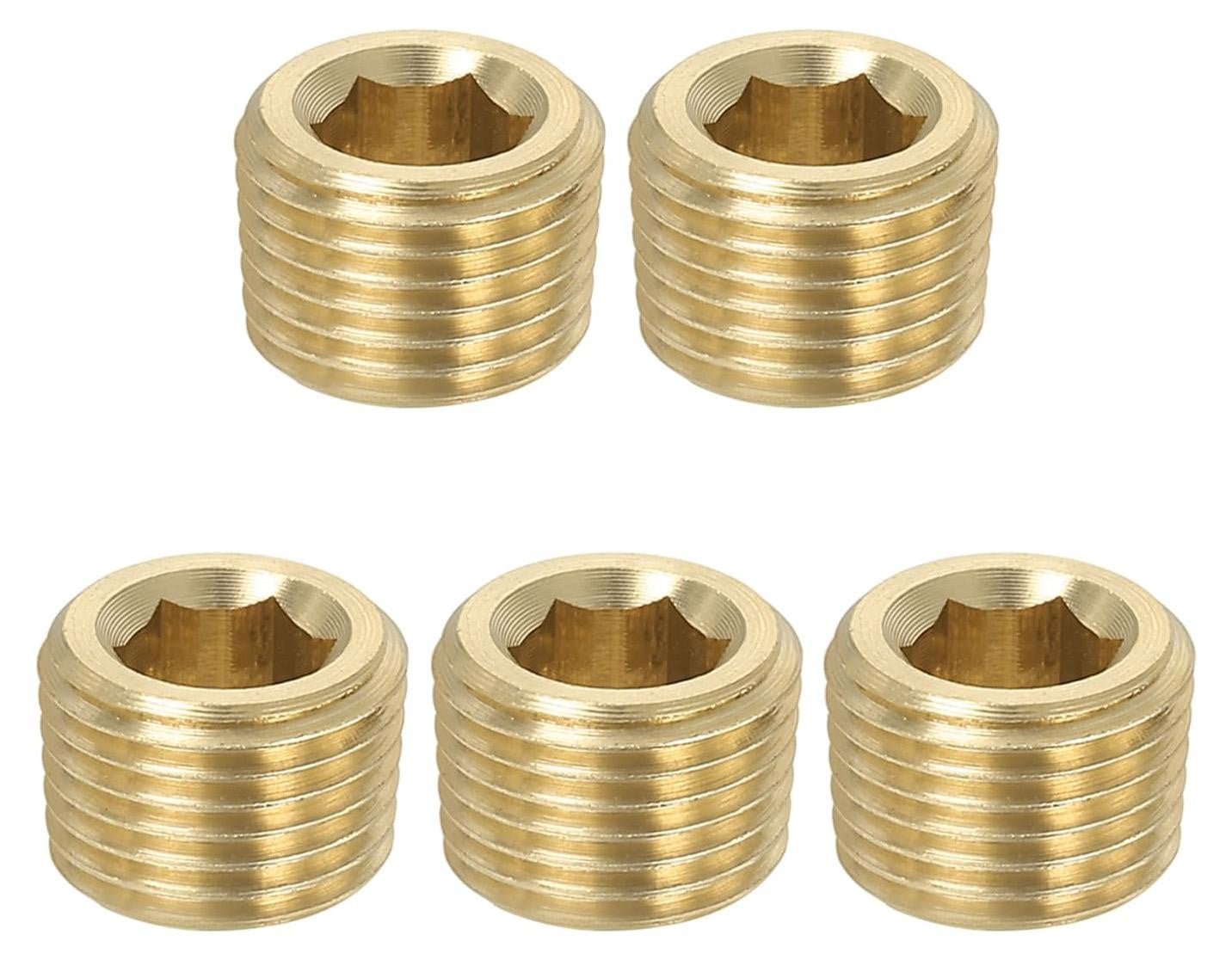 Solidchoice Mannelijke PT-Roestconnector 1/8 Zoll met Binnenzeskant, 5 stuks