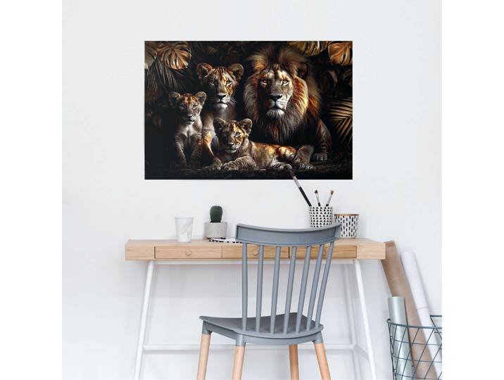 Tiere 1 Stk. tlg. Hobbyraum - Schwarz - Bilderdruckpapier - Tiere - 91,5x61 cm