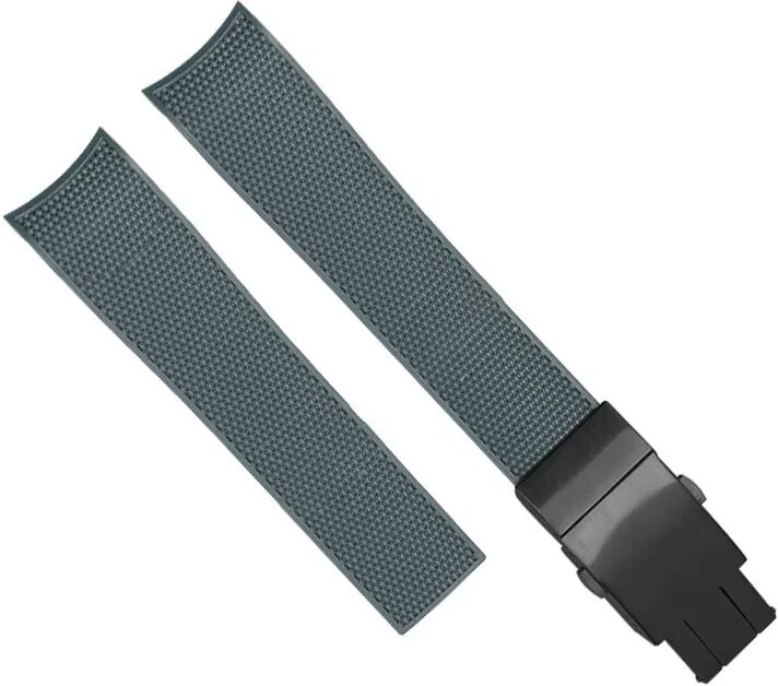 INF Uhrenarmband für Longines Conquest L3.742 642 781 782 - 21mm grau + schwarz