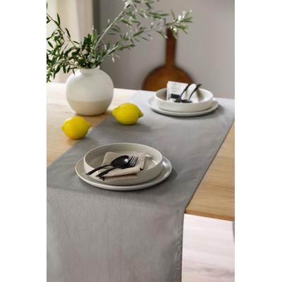 Tischläufer "Base", grau, B:150cm L:40cm, Baumwolle, SCHÖNER WOHNEN-KOLLEKTION, Tischdecken, aus reiner, sanforisierter Baumwolle