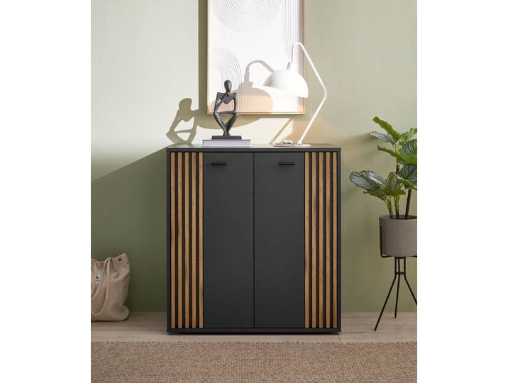 HBZ Sideboard Dublin Kommode, BxHxT 80x86x38cm (1 St), Breite 80cm, Softclose, Metallgriffe