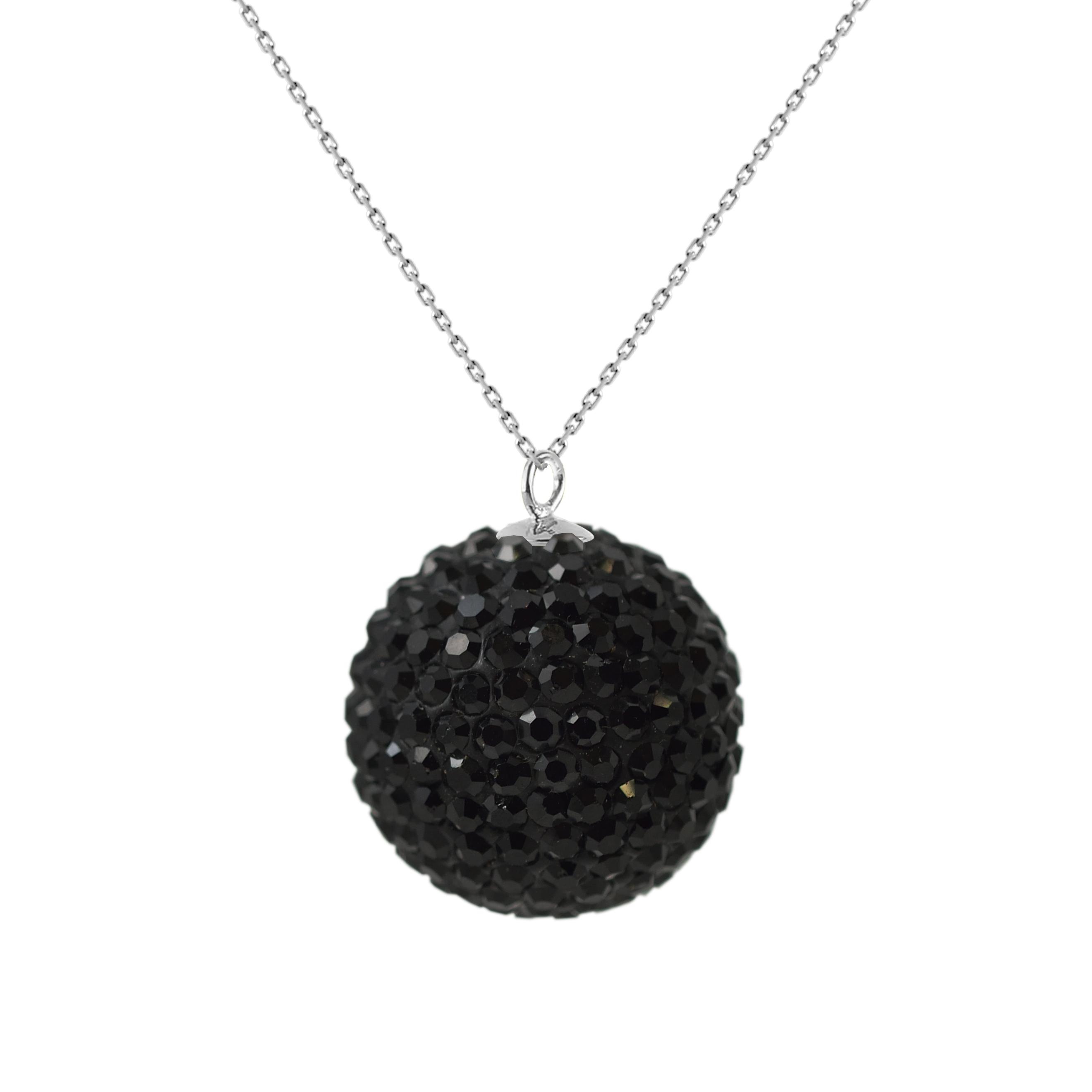 DIADEMA - Halskette - Weißes Kristall / Naturperle - Love Jewelry Collection
