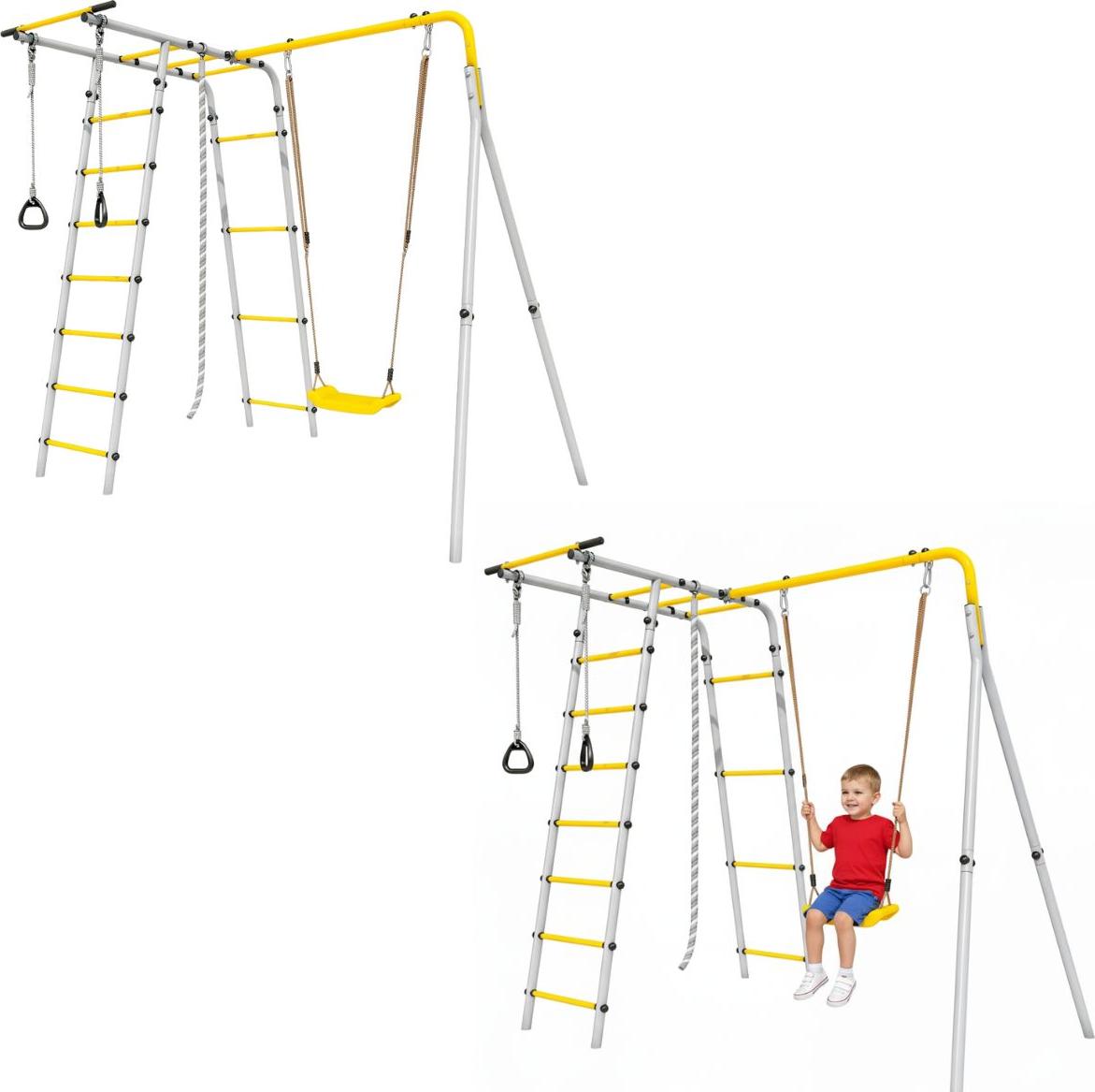 Gartenspielplatz Waldwiese - Sitzgelegenheiten aus Kunststoff