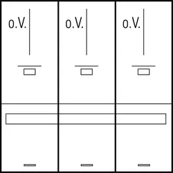 ABN WMP38-55 Wandlermessplatz E800/800D1-H5 (Zählermesstafel) für WMS 28/38-55 unverdrahtet WMP3855