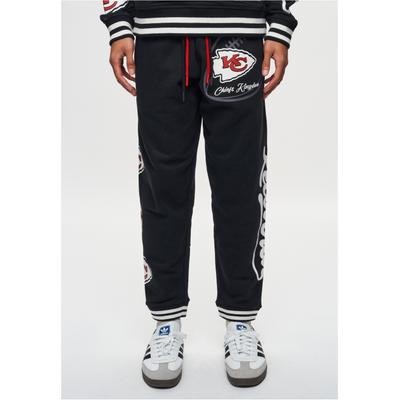Sweathose RECOVERED "NFL Chiefs Kingdom", Herren, Gr. M, US-Größen, schwarz, 100% Baumwolle, bedruckt, lang, Hosen Sweathose, im lockeren Schnitt