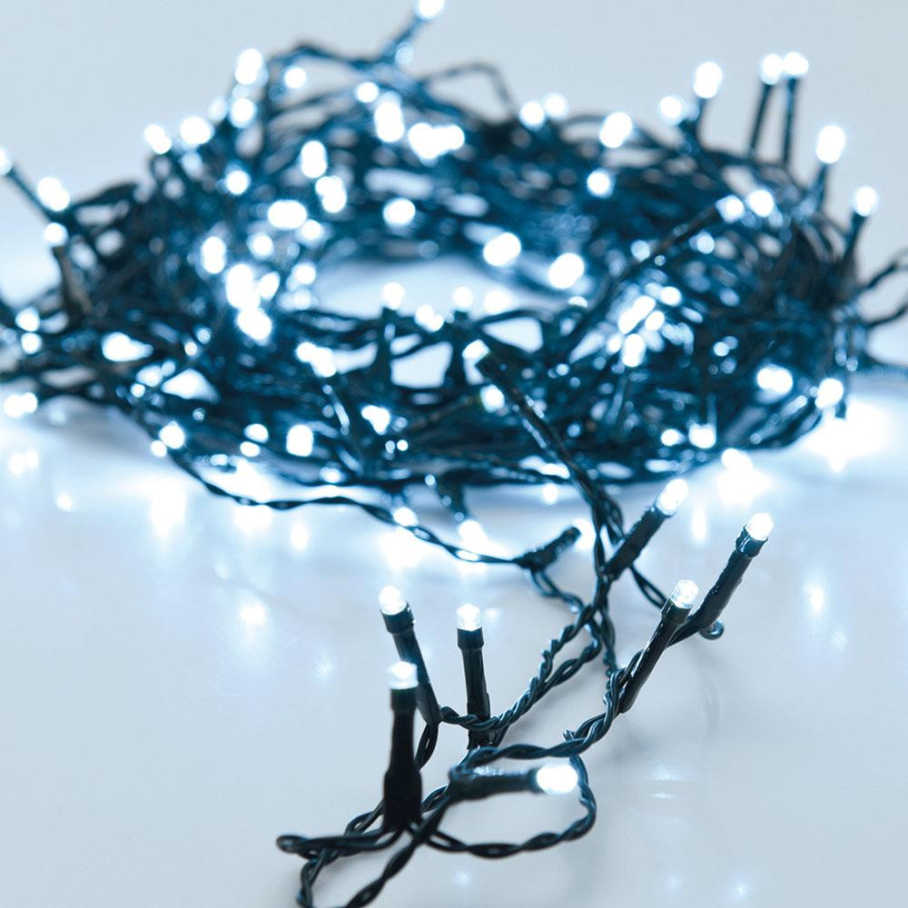 Lichtslingering met dennentakken en 700 LED-lampjes, 17 meter