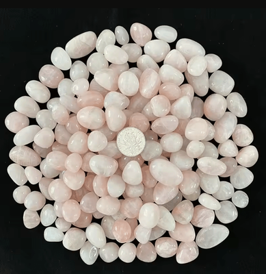 Uplift Curations CrystalGlow 100g Colorful Agate Pebbles Decorative Stones For Aquarium & Home Decor pink 2 3cm