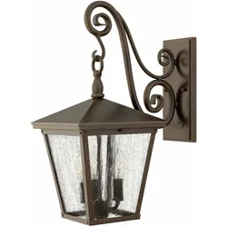 Elstead Lighting, Gartenbeleuchtung, Trellis Aussen-Wandleuchte E14 3-fach Regency-Bronze IP44 (E14, IP44)