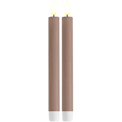 Stabkerze LED 15 cm Rose 2 Stück
