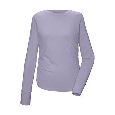 Langarmshirt KILLTEC "KOS 173 WMN LS SHRT", Damen, Gr. 44, helllila, Obermaterial: 88% Polyester, 12% Elasthan, Shirts Langarmshirt, Atmungsaktiv, schnelltrocknend, dehnbar, Daumenlöcher, Raffung