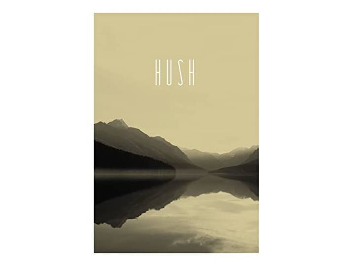 Komar Peinture murale Word Lake Hush Sand - Taille : 50 x 70 cm Sans cadre - Pure Boutique