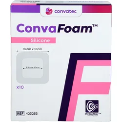 Convafoam Silicone Verband 10x10cm 10 ST