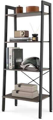 4-Tier Ladder Shelf Bookcase Storage and Display Rack