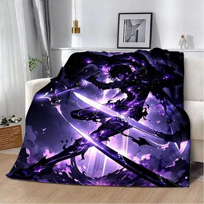 Uplift Picks Solo Leveling Flannel Throw Blanket Soft 3D Anime Sofa And Bed Cover 8 150x200 Cm