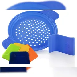 Muxel Spätzlewunder mit Patenschaber und Teigkarten Blau