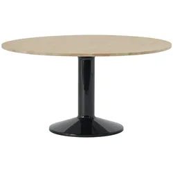 Muuto Midst Tisch, Ø 140 cm, eiche geölt / schwarz