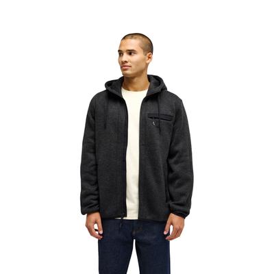 Sweatshirt QUIKSILVER "Keller Outdoor", Herren, Gr. M, grau (schwarz heather), Obermaterial: 100% Polyester., Sweatshirts Sweatshirt