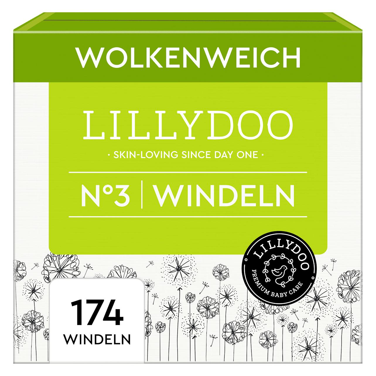Lillydoo Windeln Gr. 3 (6+ kg) Monatsbox, 174 St (Gr. 3, Monatsbox, 174 Stk.) (58948075)