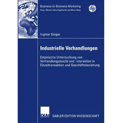 Industrielle Verhandlungen, Fachbücher von Ingmar Geiger