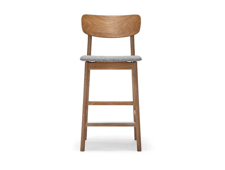 Stolab Chaise de bar Prima Vista Marron/beige-chêne huilé