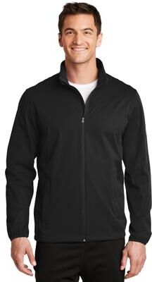 Port Authority J717 Active Soft Shell Jacket in Deep Black size Small   Polyester