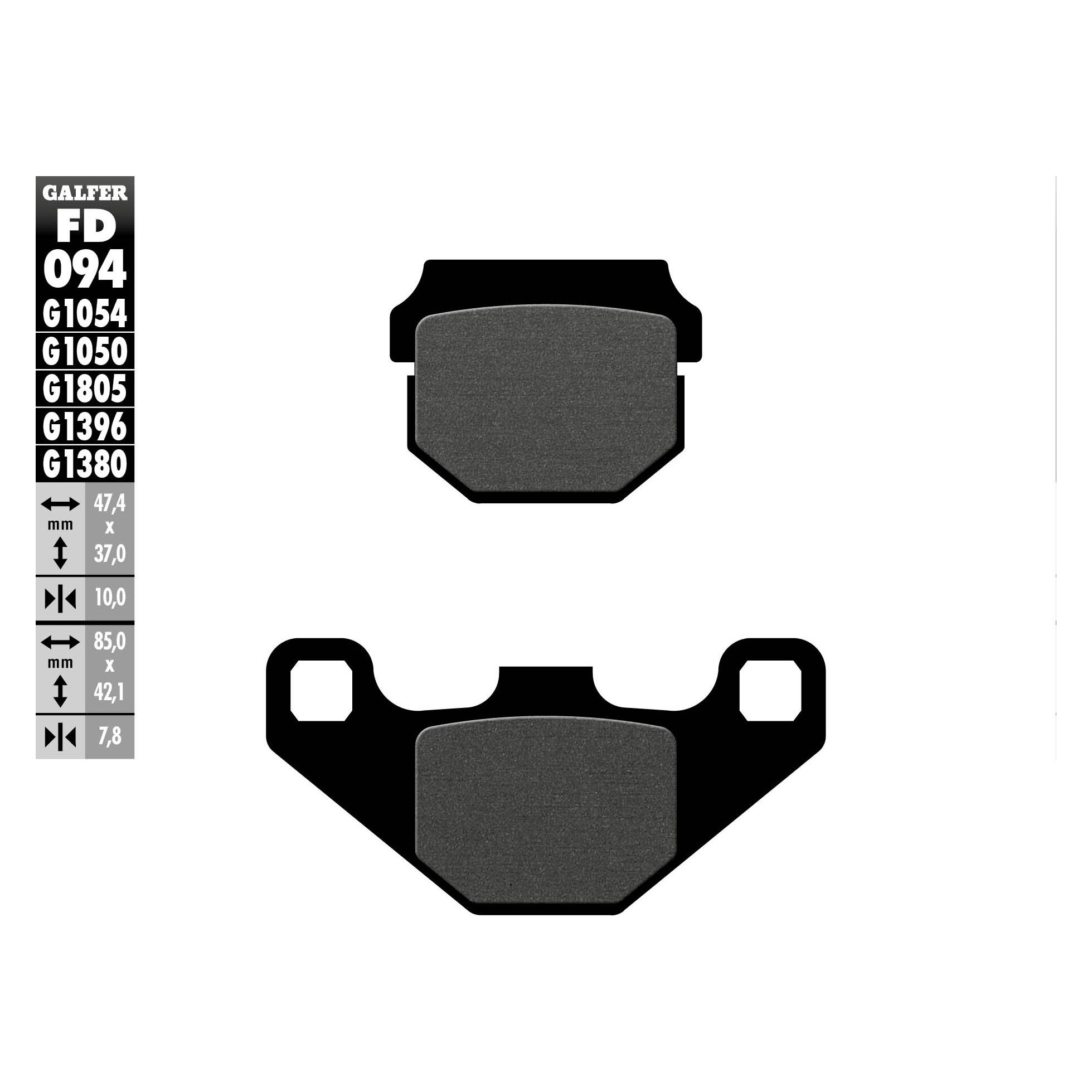 Galfer Bike G1050 FD094 (Semi-Metallisch) (FD094G1050)