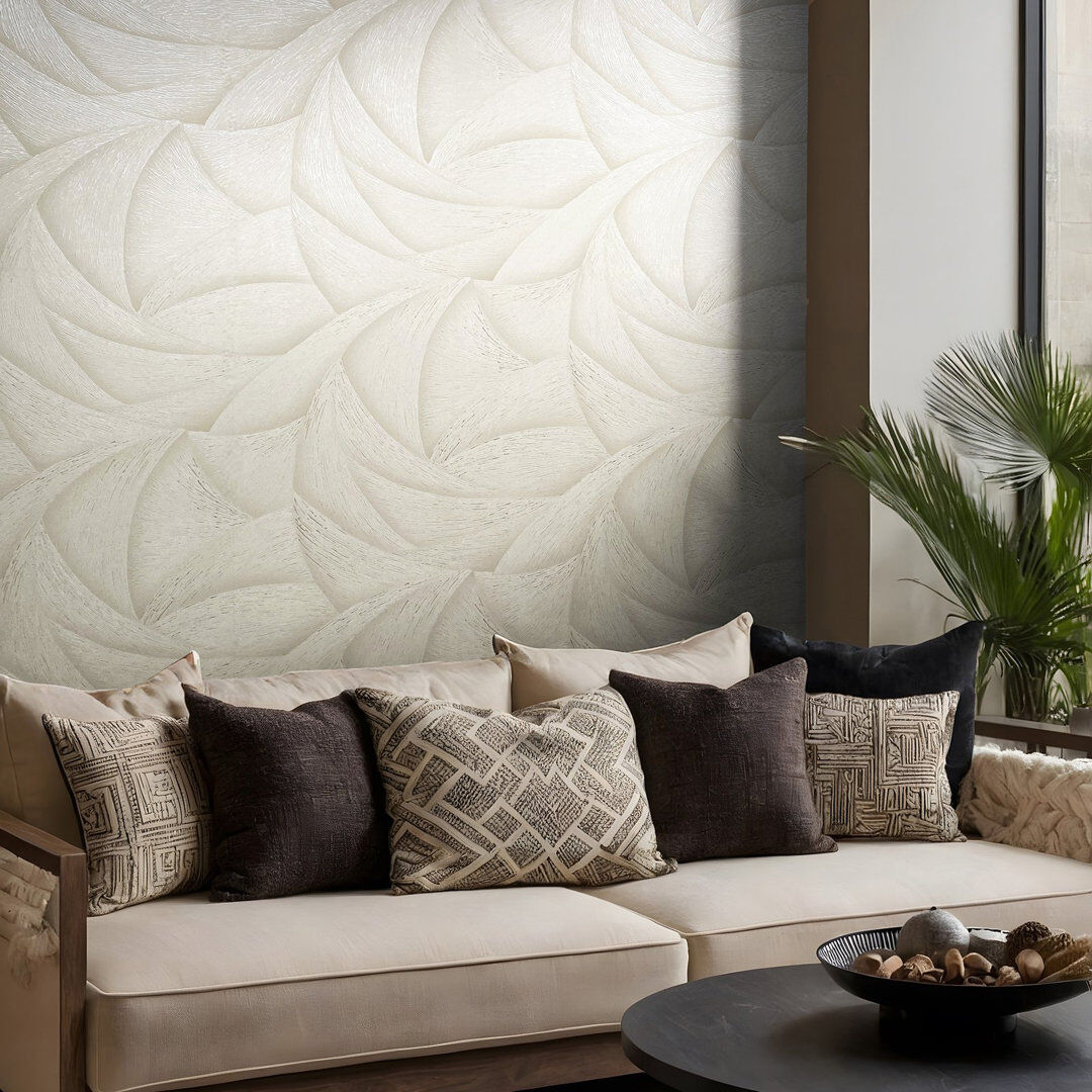 Galerie Home Galerie Odyssey Wave Pattern Wallpaper Beige 1,005cm L
