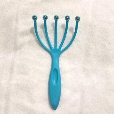 Happy Pet Pantry Comfort Paws Pet Grooming Massager Interactive Five Prong Massage Ball For Dogs & Cats blue