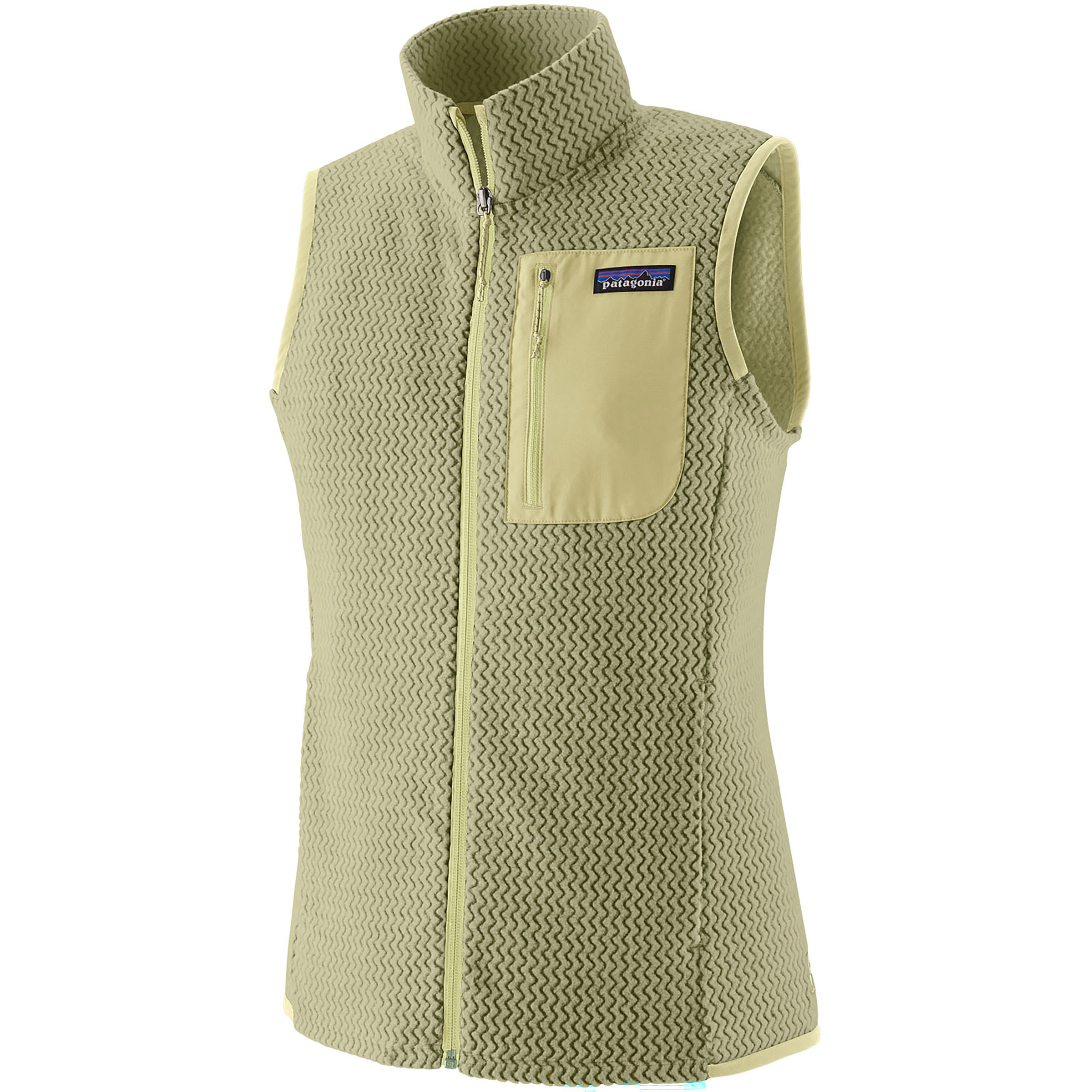 Patagonia R1 Air Weste Damen Fleecewesten beige Größe S Trekking Atmungsaktiv Wasserabweisend