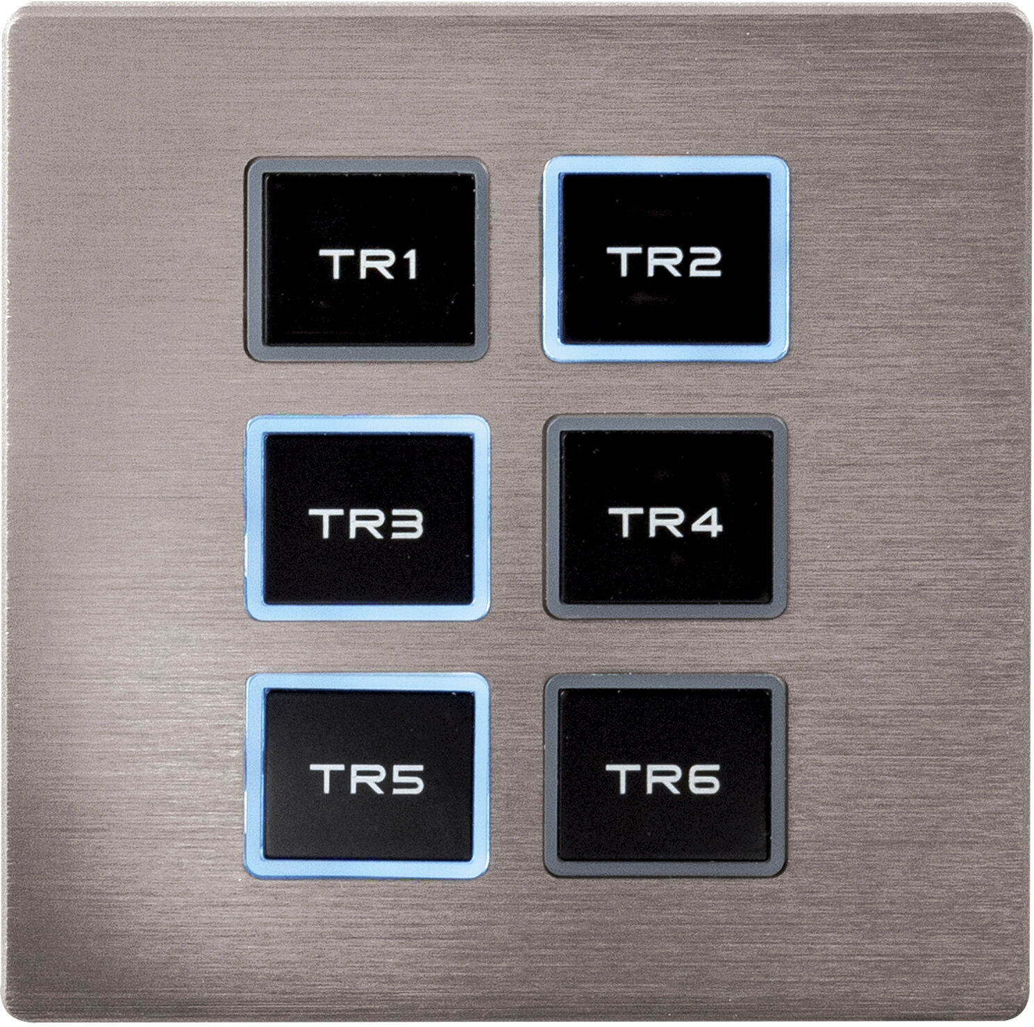 Showtec Wandbedienfeld Für Tr-512 Install/pocket Silberne Frontblende