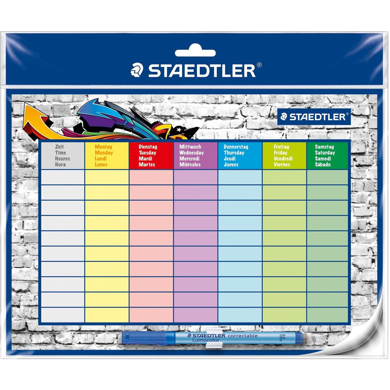 Staedtler Stundenplan-Set Lumocolor correctable, DIN A4