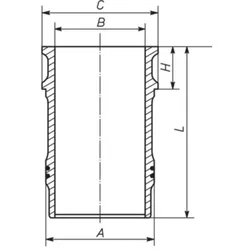 Zylinderlaufbuchse MAHLE 001 LW 00138 001