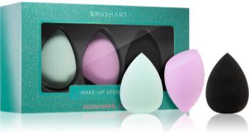 BrushArt Make-up Sponge Set Esponja de maquilhagem AQUAMARINE GREEN . Make-up Sponge Set