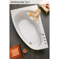 Ottofond Whirlpool Raumsparbadewanne Loredana B 175 x 110 - Baden