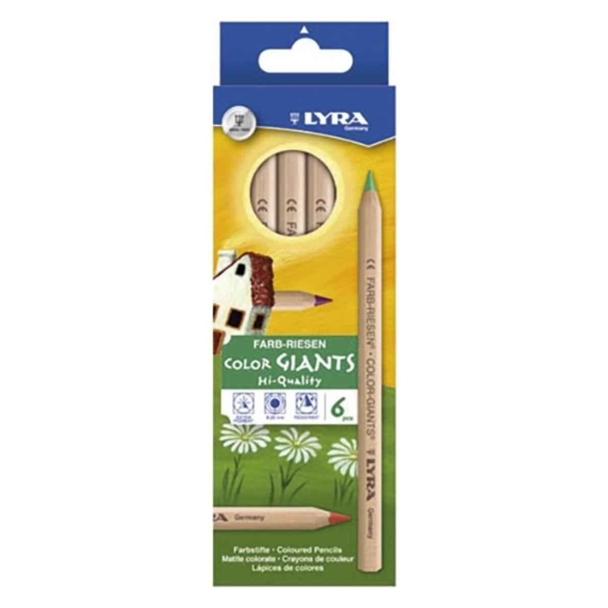 Lyra Farbstift Farb-Riesen farbig sortiert 6 St./Pack. (6x) (3931060)